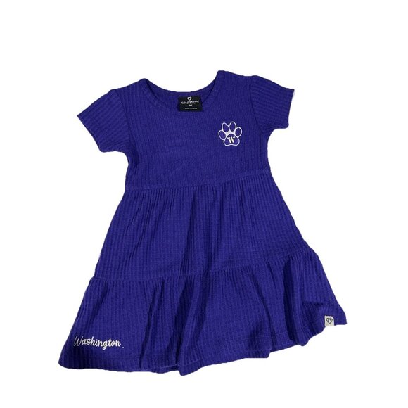 Colosseum Other - NEW Washington Huskies Colosseum Purple Waffle Dress Girl's Toddler 3T